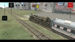 Train and Rail Yard simulator-Classic passenger train with loco T18 K.W.St.E on route 8