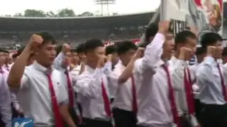 Anti-U.S. rally in Pyongyang