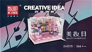 Mould King 24035 Makeup Day Instructions  LEGO Compatible Beauty Salon MOC Build Guide