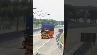 Mukhlas Po bikin onar 😱|Mod bussid terbaru mabar mod #shorts #trukoleng