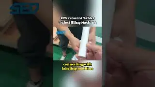 #shorts Effervescent Tablet Tube Filling Machine, Tube Labeling (SED PHARMA)
