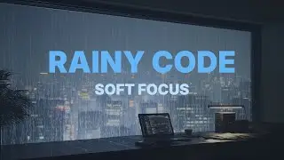 Rainy Coding Music for Focus | Minimal Synthwave Session (1 Hour)