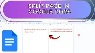 How To Split Page in Google Docs | Step-by-Step Tutorial for Two Column Layout