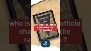 Who is the Ex-Officio Chairman of Rajya Sabha? | Indian Polity #ssc #education #upsc#shorts gk ?