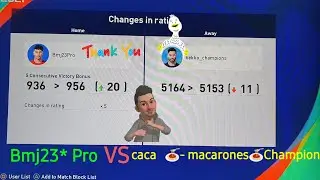 Bmj 23-Pro   -vs-  big  Champions  5150  - rating   eFootball PES 2021