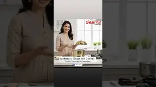 Seemit Brass Idli Cooker #shortvideo #kitchen #youtube #kitchenessentials #shorts #viral