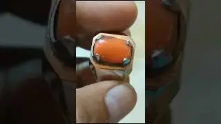 Marjan | Marjan Stone Silver Ring | Coral Stone 💍