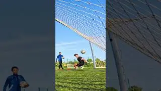 Great saves vs questionable finishing🤣 #goalkeepertraining #gktraining #doublesave #goalkeepersaves