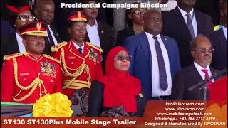 SINOSWAN Powers Tanzania's Presidential Election Campaign with Mobile Stage Technology!