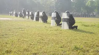 सुदूरपश्चिम प्रदेश प्रहरी कार्यालयमा कार्यरत प्रहरी कर्मचारीहरुलाई भिड व्यवस्थापन सम्वन्धी अभ्यास ।