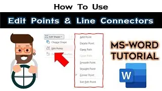 How to Use Edit Points and Connectors in Microsoft Word Tutorial - Lesson 29