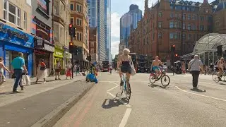 Cycling London: Tottenham Hotspur Stadium to Liverpool Street Station via A10 [4K]