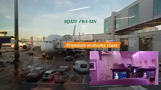 FRA-SIN SQ325 Premium economy super jumbo jet