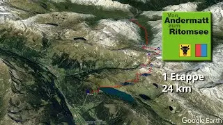 Von Andermatt zum Ritomsee in 4 Minuten - ein virtueller Flug