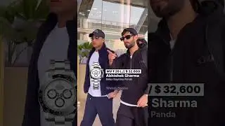 Abhishek Sharma spotted wearing the Rolex Cosmograph Daytona &ldquo;Panda&rdquo;Market value: ₹29 L // $32,699