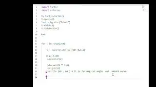 Python Turtle design @CodingCro! #PythonTurtle #Coding #PythonDesign #TurtleGrap #CreativeCoding