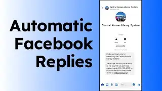 Настройка автоматических ответов в Facebook | Пятиминутные пятницы