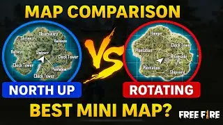 Free Fire North UP Map Vs Rotating Map Which Is Better | Free FIre Ke Liye Konsa Mini Map Achha Hai