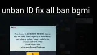 fix ban bgmi Please download battlegrounds Mobile India violation ban 3 days 7 days ban fix  unban