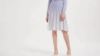 silk cashmee special strip skirt