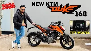 2026 KTM Duke 160 TFT Detailed Review | New Features | On Road Price | All Update | Sound | Specs🔥