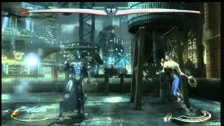 Injustice (DEMO) - Batman Double stay down combos 39% meterless / 51% one bar (Corner) No Stage