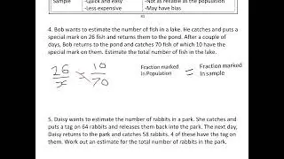 Year 11 97. Infer properties of populations or distributions from a sample (M3)