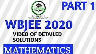 WBJEE 2020 Mathematics Detail Solution with Answer Key