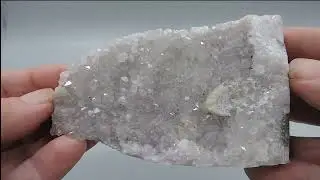 Amethyst, quartz and manganese-bearing calcite rock core from Slovakia &ndash; cabinet size