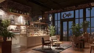 Rainy Night Cafe Jazz ☕ Soft Jazz & Rain Sounds for Focus, Study, Sleep