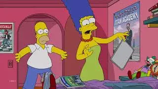 The Simpsons: Bart watching Adult live action romance content on internet. 