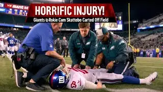 Cam Skattebo injury: Giants rookie sensation suffers dislocated ankle vs. Eagles, carted off field