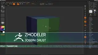 ZBrush ZModeler Polygon Actions - Poly Transpose