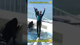 ORCA Dolphin 🐬 and Jessica Trainer at Their Show | #jessica #orca #dolphin #incindia #shorts #viral