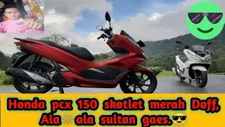 Cara pasang stiker/skotlet honda pcx 150 merah doff 2020