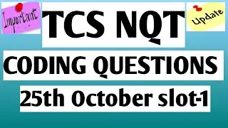 TCS NQT CODING QUESTION