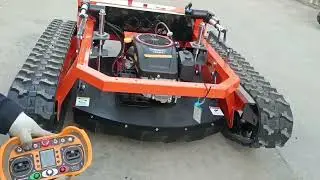 SAAO SH-800DL-800 Tank Tracked Remote Lawn Mower #remotecontrolmower #rcmower #saao #lawnmower