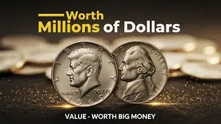 1969 SILVER HALF DOLLAR and 1961 Jefferson Nickel!VALUE - RARE COINS WORTH MONEY.