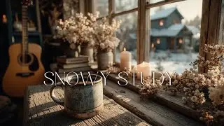 Cozy Winter Guitar Music ~ Relaxing Acoustic Warm Guitar for Study & Cafe Ambiance