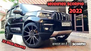 Fully Modified Mahindra Scorpio 2022 | 22 Inch Alloys | Full review Scorpio 2022 | Modified Club