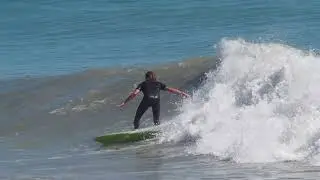 Surfing at Te Awanga, New Zealand