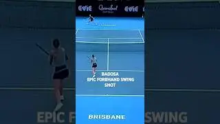 PAULA BADOSA EPIC FOREHAND SWING SHOT #shorts