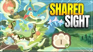 Shared Sight: Eyes Hidden Behind Trees | Day 1 - Level 1 |【Genshin Impact】