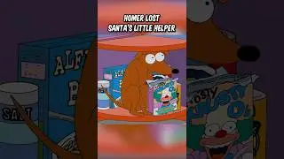 Homer lost Santa's little helper