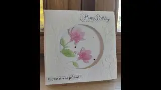 Marvellous Magnolia Aperture Card #memorybox