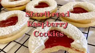 Shortbread Raspberry Cookies / Easy Recipe Tutorial