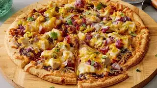 Homemade Chicken Pizza Recipe | Easy & Delicious!