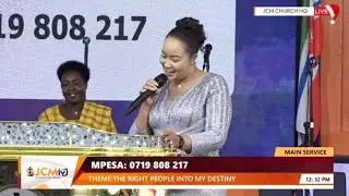 Wanja Nyarari gives Bishop Ben 100k on Bishop Ben Appreciation Day#bishopben #jcm 