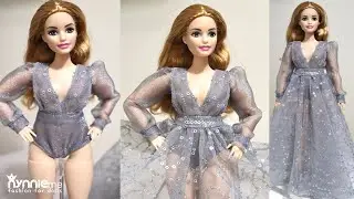 DIY Bodysuit with Maxi Skirt for Barbie | Barbie Fashion by nynnie me | nynnieme