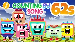 Песня про счёт по 62s | Песни про счёт по цифрам Minecraft Numberblocks | Песни про счёт по пропу...